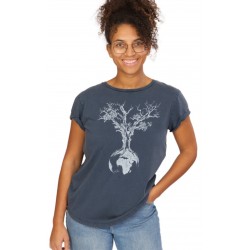 Life-Tree F O Shirt Women SW Blue Weltenbaum SW Blue