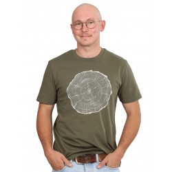 Life-Tree O F Shirt Men Khaki Bigslice Khaki