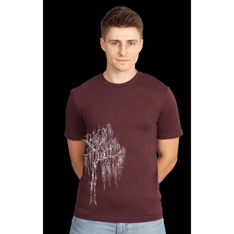 Life-Tree O F Shirt Men Weide Red Brown Red Brown