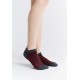 Leela Cotton sneakersokken unisex kirchrot/schwarz
