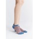 Leela Cotton sneakersokken unisex bordeaux/natur