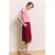 Tranquillo Skirt Finjaa Tibetan Red  GOTS Tibetan Red