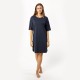 Living Crafts Berit Navy Nachthemd GOTS Navy 30