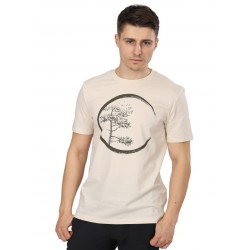 Life-Tree O F Shirt Men Circle Natural Raw  Natural White