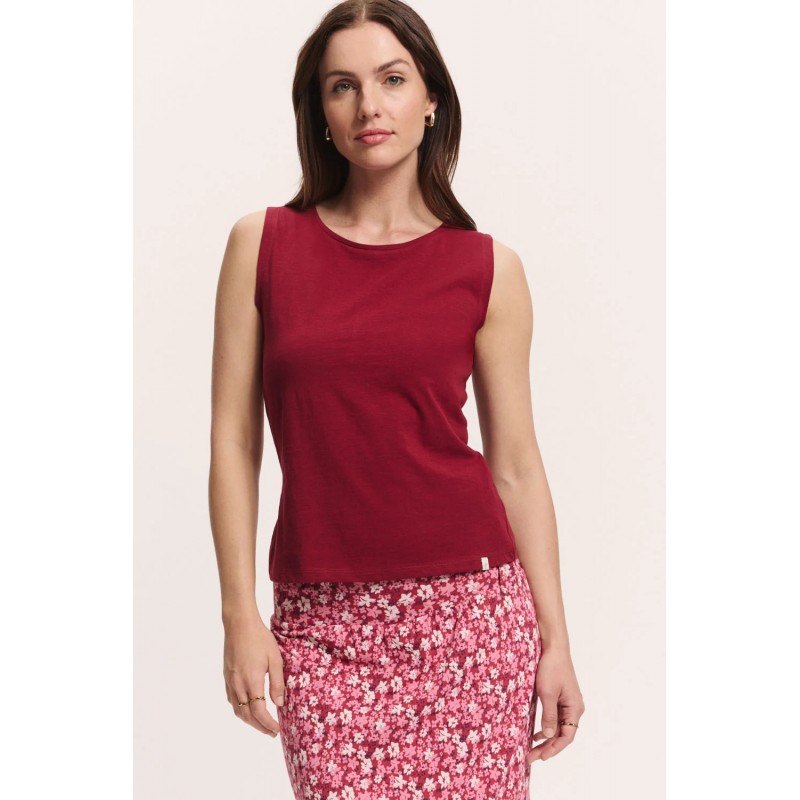 Tranquillo Top Junaa Tibetan Red O C GOTS Tibetan Red