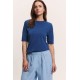 Tranquillo Shirt Lottee Navy O C GOTS Navy