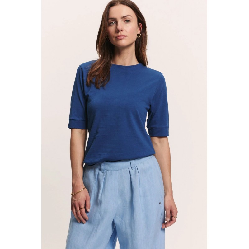 Tranquillo Shirt Lottee Navy O C GOTS Navy