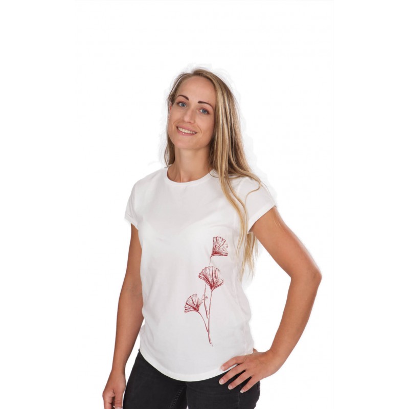 Life-Tree F O Shirt Women Ginkgo SW White SW White