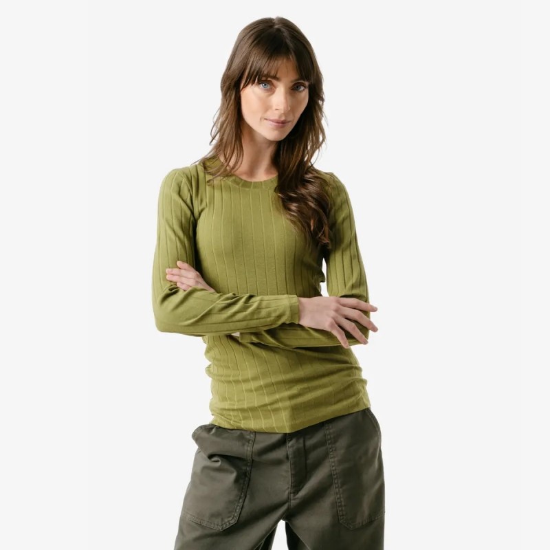 Living Crafts Saphira Cedar Green GOTS Langarm Shirt Cedar Green 1164