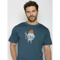 Greenbomb Smokey Walrus Blue Pine(Fusion/GOTS/T-Shirt) Blue pine