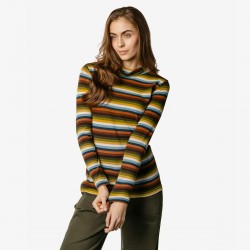 Living Crafts Nia Autumn Stripe GOTS Rollkragenshirt Autumn Stripe 1175