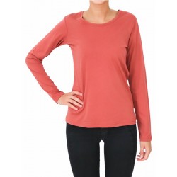 ALBERO Damen Langarmshirt zedernstaub