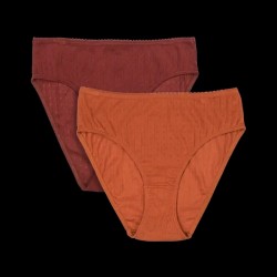 Living Crafts Rylie Maroon/Gaze GOTS Slip 2er Pack Maroon/Gaze 1222