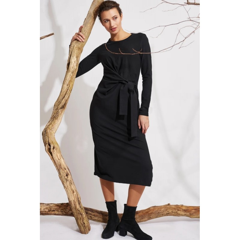 Lana Kleid June Black GOTS Black 659