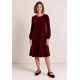 Lana Kleid Isolde Bordeaux GOTS Bordeaux 500