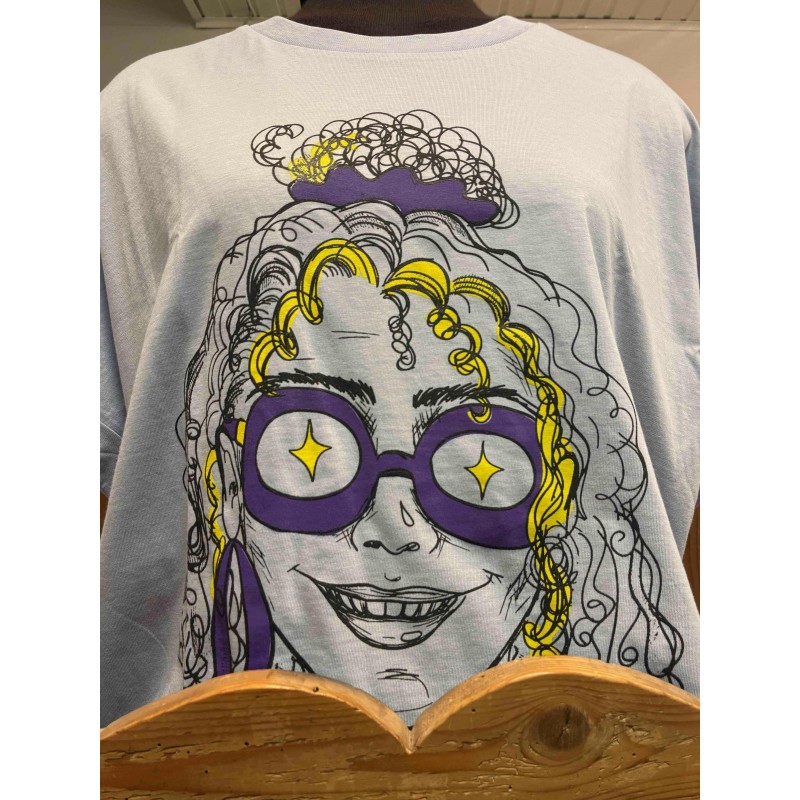 Geprinte T-Shirts Karline Shirt Lavendel Oversized Woman Lavendel