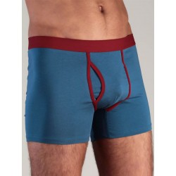 Albero Natur Herren Boxer Short denimblau/rot