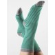 ALBERO Socken grün/natur/grau