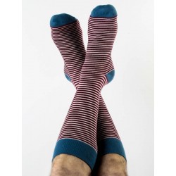 ALBERO Lange sokken bordeaux