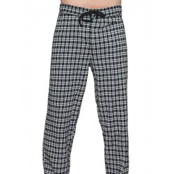 ALBERO Herren Jacquardhose  Schwarz-Natur