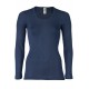 Engel Ladies Shirt Long sleeved navy-blue