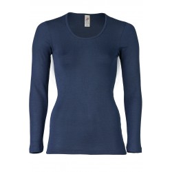 Engel Ladies Shirt Long sleeved navy-blue