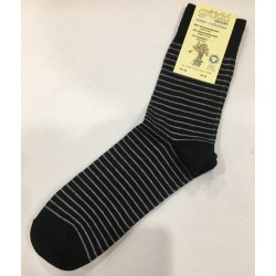 Grödo Dames/Herensok 2 kleuren streep Schwarz/Mausgrau