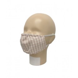 Popolini Mouth-Nose Mask Popeline Organic Karo Sand Rosé