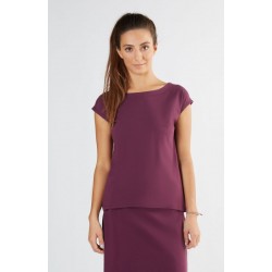 ALBERO Damenbluse aubergine