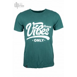 Up-Rise Good Vibes Only Men Tee Pring teal
