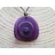 La Tagua Zaina Necklace paars Tagua