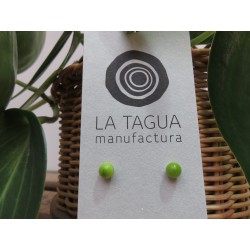 La Tagua Bopo Earrings licht groen