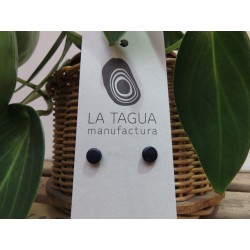 La Tagua Topo earrings donkerblauw