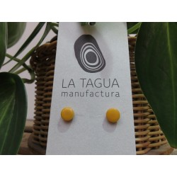 La Tagua Topo earrings geel