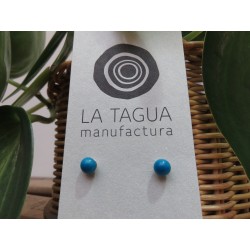 La Tagua Bopo Earrings blauw