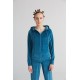 ALBERO Nickykapuzenjacke Donaublau