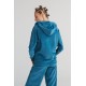 ALBERO Nickykapuzenjacke Donaublau