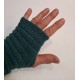 De Colores Pulswärmer 100% Baby-Alpaca türkis mel.