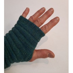 De Colores Pulswärmer 100% Baby-Alpaca türkis mel.