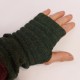 De Colores Pulswärmer 100% Baby-Alpaca moosgrün mel.