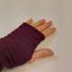 De Colores Pulswärmer 100% Baby-Alpaca aubergine