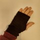 De Colores Pulswärmer 100% Baby-Alpaca schwarz