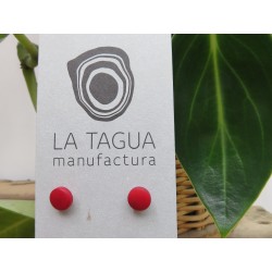 La Tagua Topo rood Tagua, zilver 925