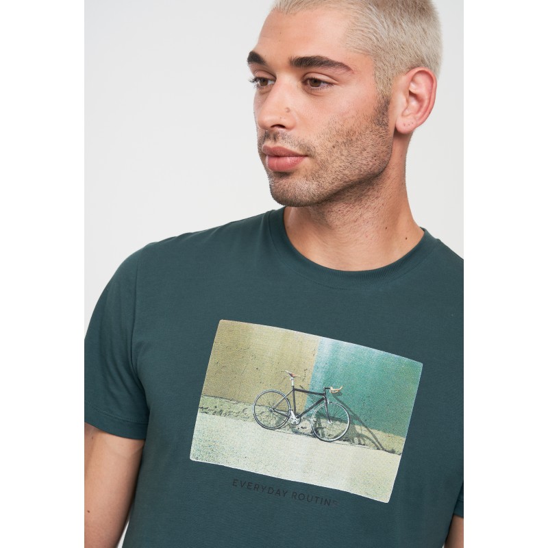Recolution T-Shirt Agave Bike Wall deep green