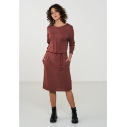 Recolution Jerseykleid Aralia wood brown