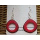 La Tagua Doniret rood Tagua, zilver 925