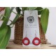 La Tagua Doniret rood Tagua, zilver 925