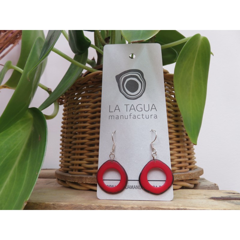 La Tagua Doniret rood Tagua, zilver 925