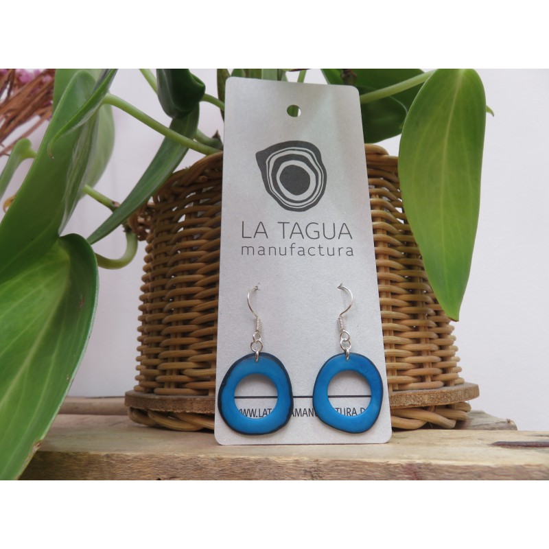 La Tagua Doniret blauw Tagua, zilver 925