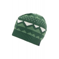 Tranquillo Patterned Knitted Hat dark green
